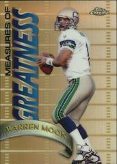 Warren Moon [Refractor] #MG5 Football Cards 1998 Topps Chrome Measures of Greatness Prices