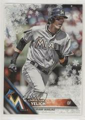 Christian Yelich [Metallic Snowflake] #HMW186 Baseball Cards 2016 Topps Holiday Prices