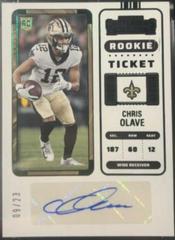 Chris Olave [Blue] Football Cards 2022 Panini Zenith Contenders Rookie Ticket Autographs Prices