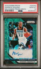 Andrew Wiggins [Choice Prizm Green] Basketball Cards 2018 Panini Prizm Signatures Prices