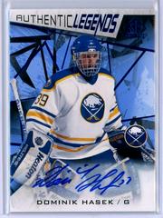 Dominik Hasek [Blue Autograph] Hockey Cards 2021 SP Game Used Prices