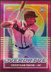 Cristian Pache [Purple Mojo] #11 Baseball Cards 2021 Panini Chronicles Overdrive Prices