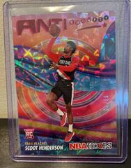 Scoot Henderson [Hyper Red] #11 Basketball Cards 2023 Panini Hoops Anti Gravity Prices
