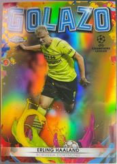 Erling Haaland [Gold Starball] Soccer Cards 2021 Topps UEFA Champions League Prices