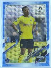 Youssoufa Moukoko [Blue Wave] Soccer Cards 2020 Topps Chrome UEFA Champions League Prices
