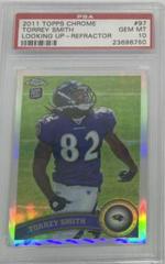 Torrey Smith [Looking Up Refractor] Football Cards 2011 Topps Chrome Prices