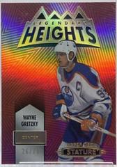 Wayne Gretzky [Red] #LH-17 Hockey Cards 2021 Upper Deck Stature Legendary Heights Prices