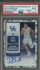 Devin Booker [Autograph Cracked Ice Ticket] Basketball Cards 2015 Panini Contenders Draft Picks Prices