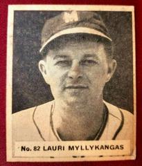 Lauri Myllykangas #82 Baseball Cards 1936 World Wide Gum Prices