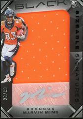 Marvin Mims #SSRJ-25 Football Cards 2023 Panini Black Sizeable Signatures Rookie Jersey Prices