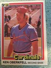 Ken Oberkfell #583 Baseball Cards 1981 Donruss Prices