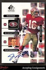 Joe Montana #J3A Football Cards 1999 SP Signature Montana Performances Prices
