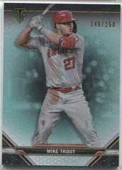 Mike Trout [Aquamarine] #1 Baseball Cards 2021 Topps Triple Threads Prices
