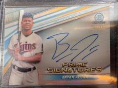 Bryan Acuna Baseball Cards 2022 Bowman Chrome Prime Signatures Prices
