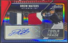 Drew Waters #TT2S-DW Baseball Cards 2022 Panini Absolute Tools of the Trade 2 Swatch Signatures Prices