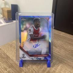 David Neres [Blue Refractor] Soccer Cards 2021 Topps Chrome UEFA Champions League Autographs Prices