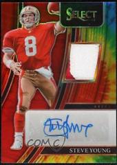 Steve Young [Tie Dye] #SMP-SYO Football Cards 2021 Panini Select Signature Memorabilia Prices