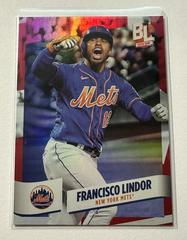 Francisco Lindor [Black Foil] #289 Baseball Cards 2024 Topps Big League Baseball Prices
