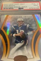 Tom Brady [Mirror Gold] Football Cards 2007 Leaf Certified Materials Prices