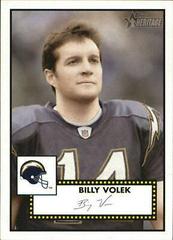 Billy Volek #79 Football Cards 2006 Topps Heritage Prices