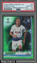 Harry Kane [Running Green Refractor] Soccer Cards 2018 Topps Chrome UEFA Champions League Prices