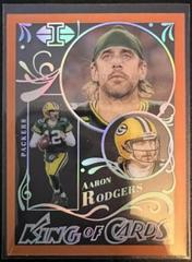 Aaron Rodgers [Orange] #KC-7 Football Cards 2022 Panini Illusions King Of Prices