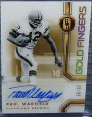 Paul Warfield Football Cards 2022 Panini Gold Standard Fingers Autographs Prices
