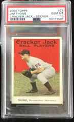 Jim Thome [Sticker] #25 Baseball Cards 2004 Topps Cracker Jack Prices