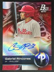 Gabriel Rincones [Autograph Red] #TOP-33 Baseball Cards 2023 Bowman Platinum Top Prospects Prices