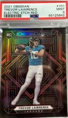 Trevor Lawrence [Red] Football Cards 2021 Panini Obsidian Prices