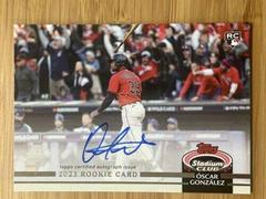 Oscar Gonzalez Baseball Cards 2023 Stadium Club Rookie Design Variation Autographs Prices