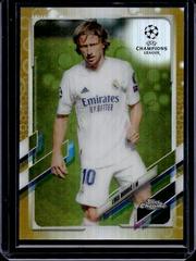 Luka Modric [Gold Bubbles] Soccer Cards 2020 Topps Chrome UEFA Champions League Prices