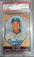 Duke Snider [No Tab] #61 Baseball Cards 1958 Hires Root Beer Prices