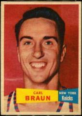 Carl Braun #4 Basketball Cards 1957 Topps Prices