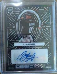 CJ Abrams Baseball Cards 2022 Panini Chronicles Obsidian Autographs Prices