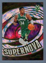 Giannis Antetokounmpo [Fractal] #3 Basketball Cards 2023 Panini Revolution Supernova Prices