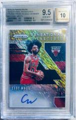 Coby White [Gold Shimmer] Basketball Cards 2019 Panini Prizm Sensational Signatures Prices