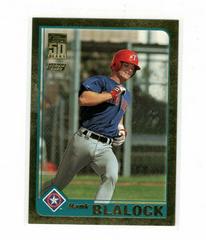 Hank Blalock [Gold] #T214 Baseball Cards 2001 Topps Traded Prices