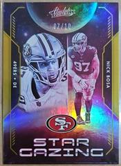 Nick Bosa [Spectrum Gold] Football Cards 2023 Panini Absolute Star Gazing Prices