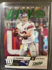 Eli Manning [Green] Football Cards 2022 Panini Prestige Any Given Sunday Prices
