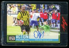 Erling Haaland [Blue] Soccer Cards 2022 Pro Set Autographs Prices