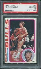 John Mengelt #53 Basketball Cards 1978 Topps Prices
