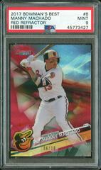 Manny Machado [Red Refractor] #8 Baseball Cards 2017 Bowman's Best Prices