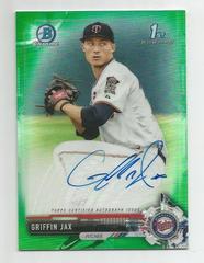 Griffin Jax [Green Refractor] Baseball Cards 2017 Bowman Chrome Prospects Autographs Prices