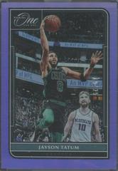 Jayson Tatum [Purple] #1 Basketball Cards 2021 Panini One and One Prices