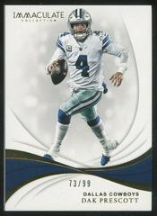 Dak Prescott Football Cards 2019 Panini Immaculate Collection Prices