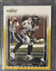 Ray Lewis [Gold] #23 Football Cards 2006 Panini Score Prices