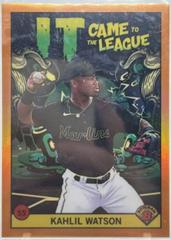 Kahlil Watson [Orange] #ICFL-4 Baseball Cards 2022 Bowman Chrome It Came To The League Prices