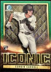Corbin Carroll [Green] #BI-18 Baseball Cards 2023 Bowman Chrome Iconic Prices