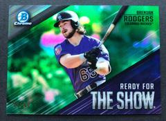 Brendan Rodgers [Green Refractor] Baseball Cards 2019 Bowman Chrome Ready for the Show Prices